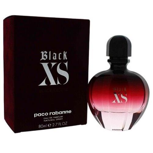 Paco Rabanne Black XS Women 2.7 oz 80 ml Eau De Parfum Spray Box