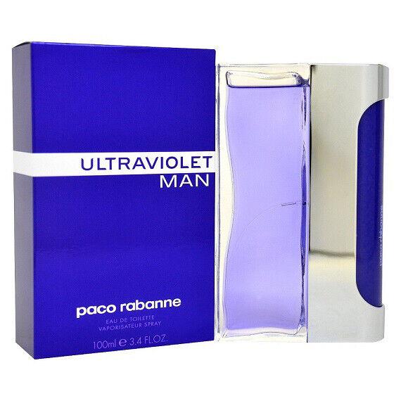 Paco Rabanne Ultraviolet Man For Men Cologne 3.4 oz 100 ml Edt Spray