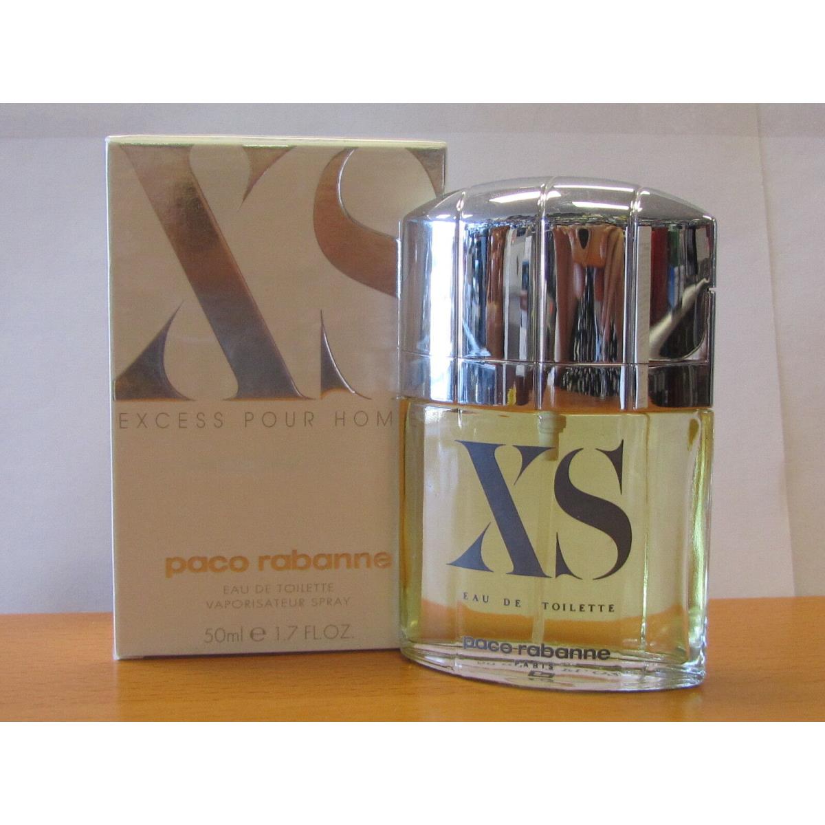 XS Excess Pour Homme By Paco Rabanne Men 1.7oz/ 50 ml Eau de Toilette Spray Seal