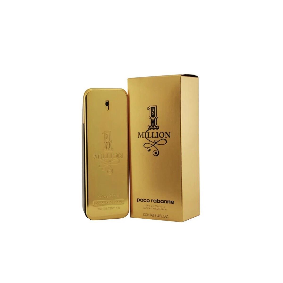 1 One Million Cologne By Paco Rabanne Edt Spray For Men 3.4 oz /100ml