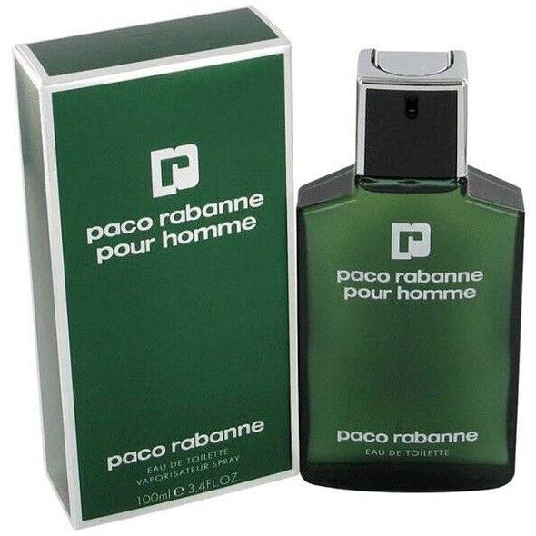 Paco Rabanne Pour Homme For Men 3.4 oz 100 ml Edt Spray