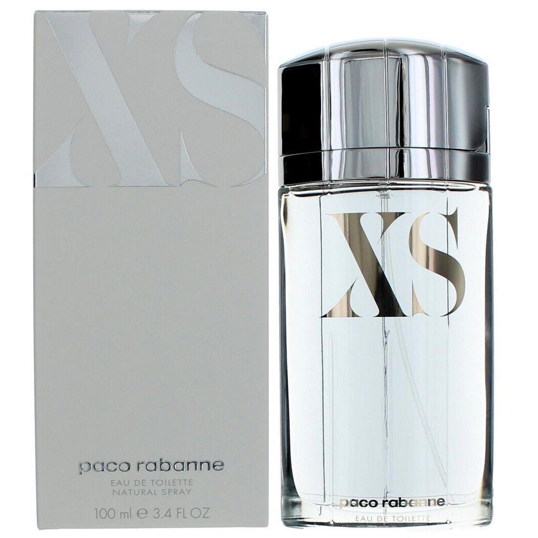 XS Paco Rabanne 3.4 oz / 100 ml Eau de Toilette Edt Men Cologne Spray