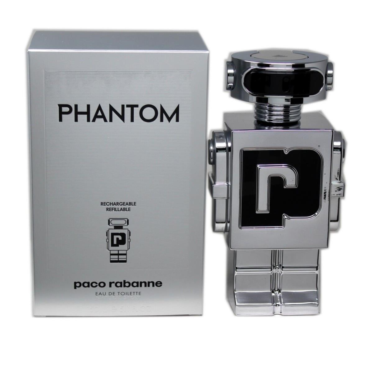 Paco Rabanne Phantom Refillable Eau DE Toilette Natural Spray 150 ML/5.1 Fl.oz