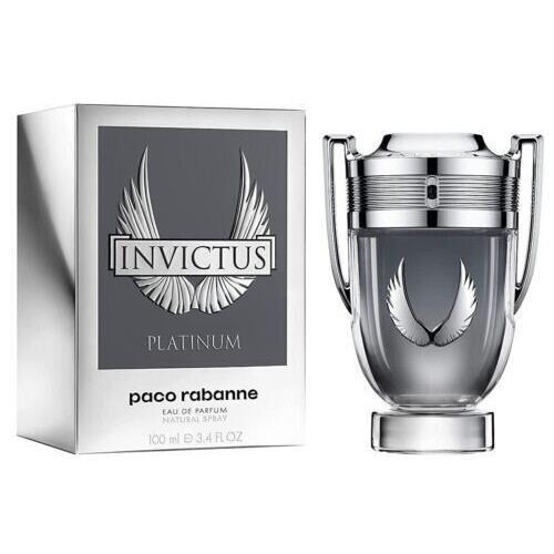 Paco Rabanne Invictus Platinum 3.4 Oz Eau De Parfum Spray For Men