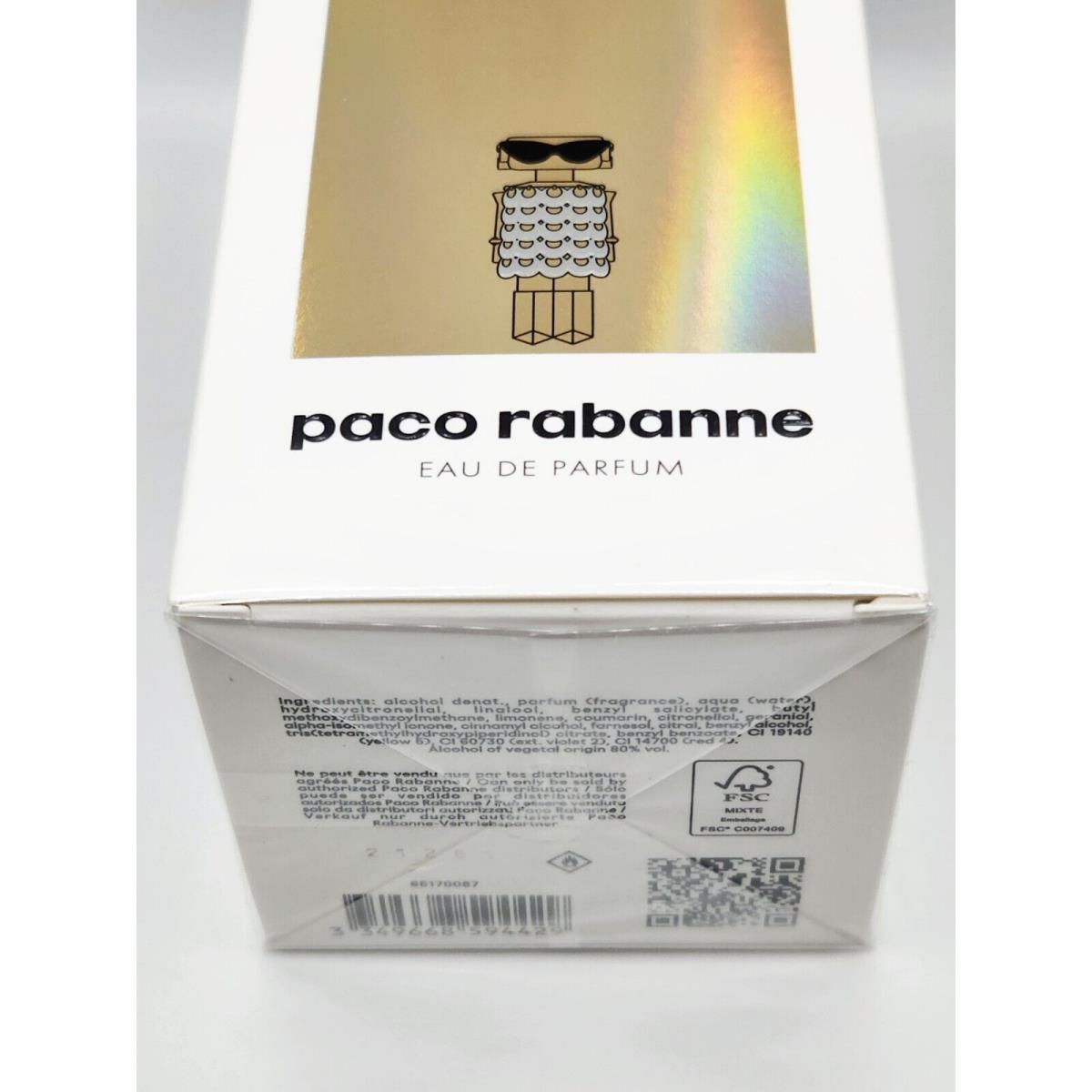 Fame by Paco Rabanne 1.7 oz / 50ml Edp Eau de Parfum For Women Box