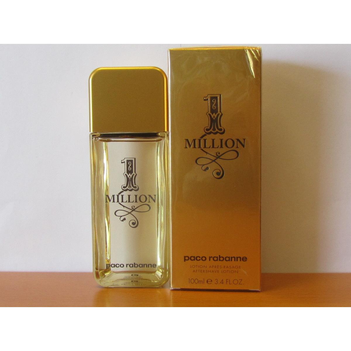 1 Million By Paco Rabanne Men 3.4 oz / 100 ml After Shave Lotion Splash Seal