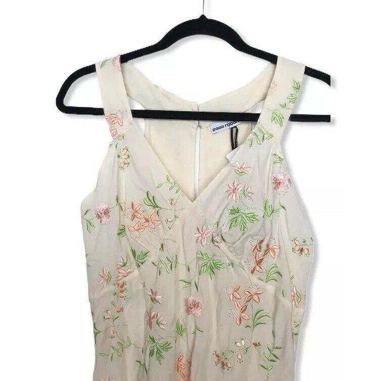 Paco Rabanne Women Top Size 38 Floral Embroidery