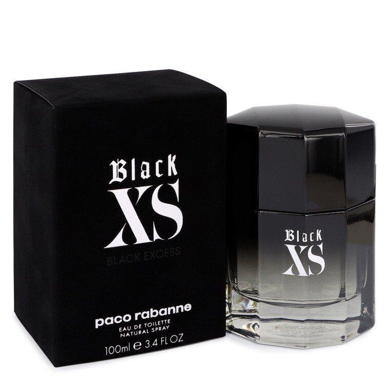 Black Xs by Paco Rabanne Eau De Toilette Spray 2018 Packaging 3.4 oz