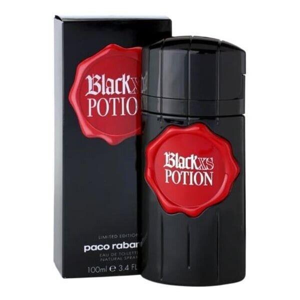 Men Paco Rabanne Black XS Potion 3.4oz Edt Limited Edition