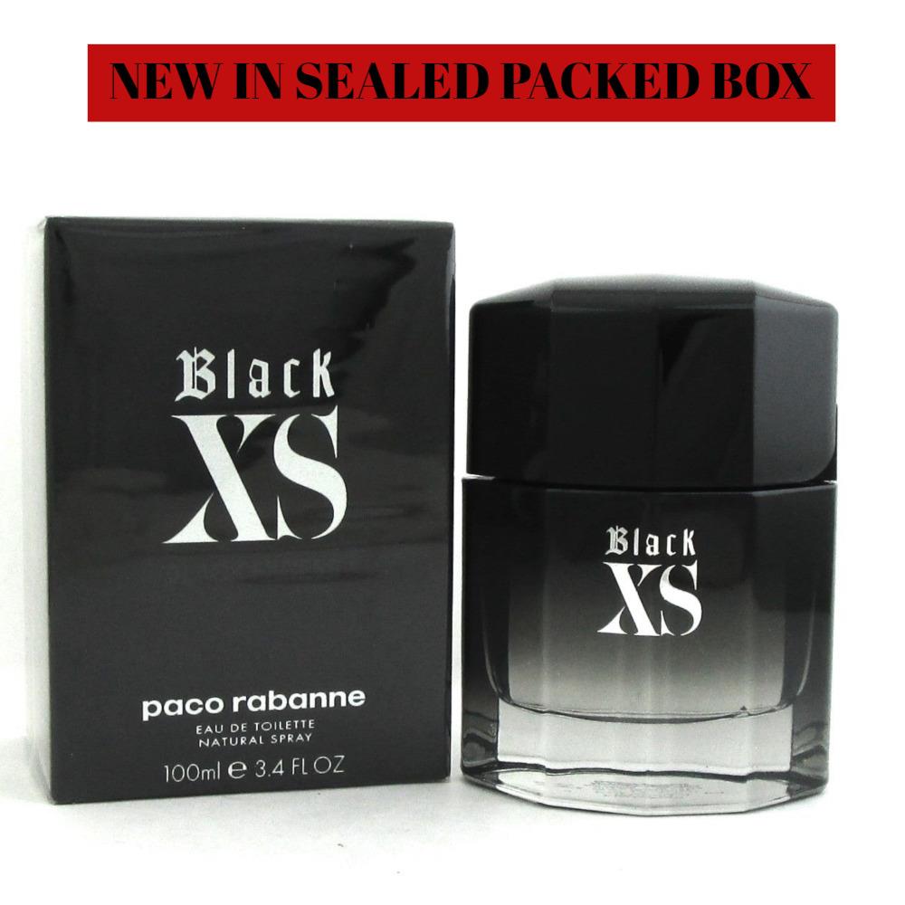 Black XS Cologne 2018 by Paco Rabanne 3.4 Oz. Edt Spray For Men