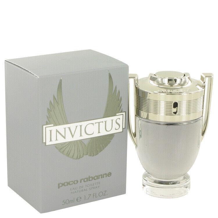 Invictus by Paco Rabanne Eau De Toilette 1.7 oz /50ml For Men Retail