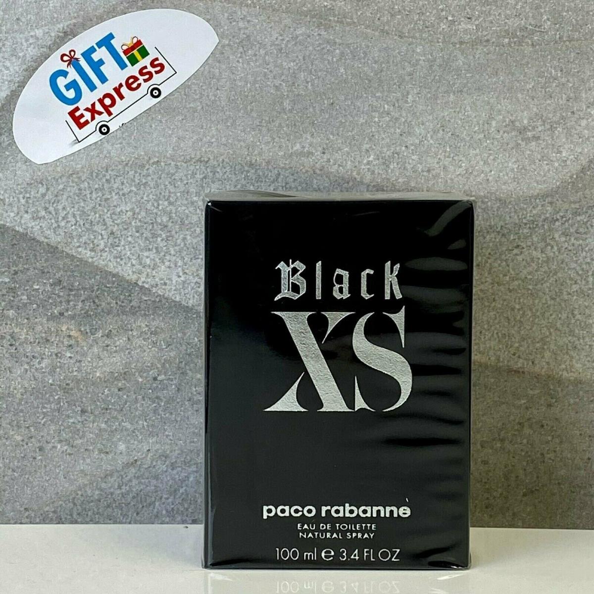 Black XS By Paco Rabanne For Men Eau de Toilette Spray 3.4 Oz