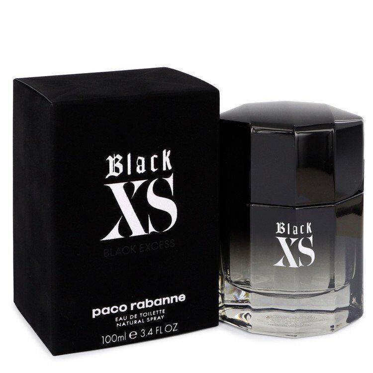 Black XS by Paco Rabanne Eau De Toilette Spray 2018 Packaging 3.4 oz For Men