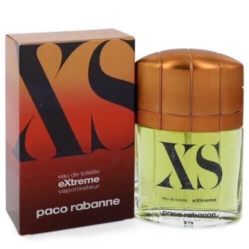 XS Extreme by Paco Rabanne Men 1.7oz 50ml Eau de Toilette Rare NO Cello Vintage