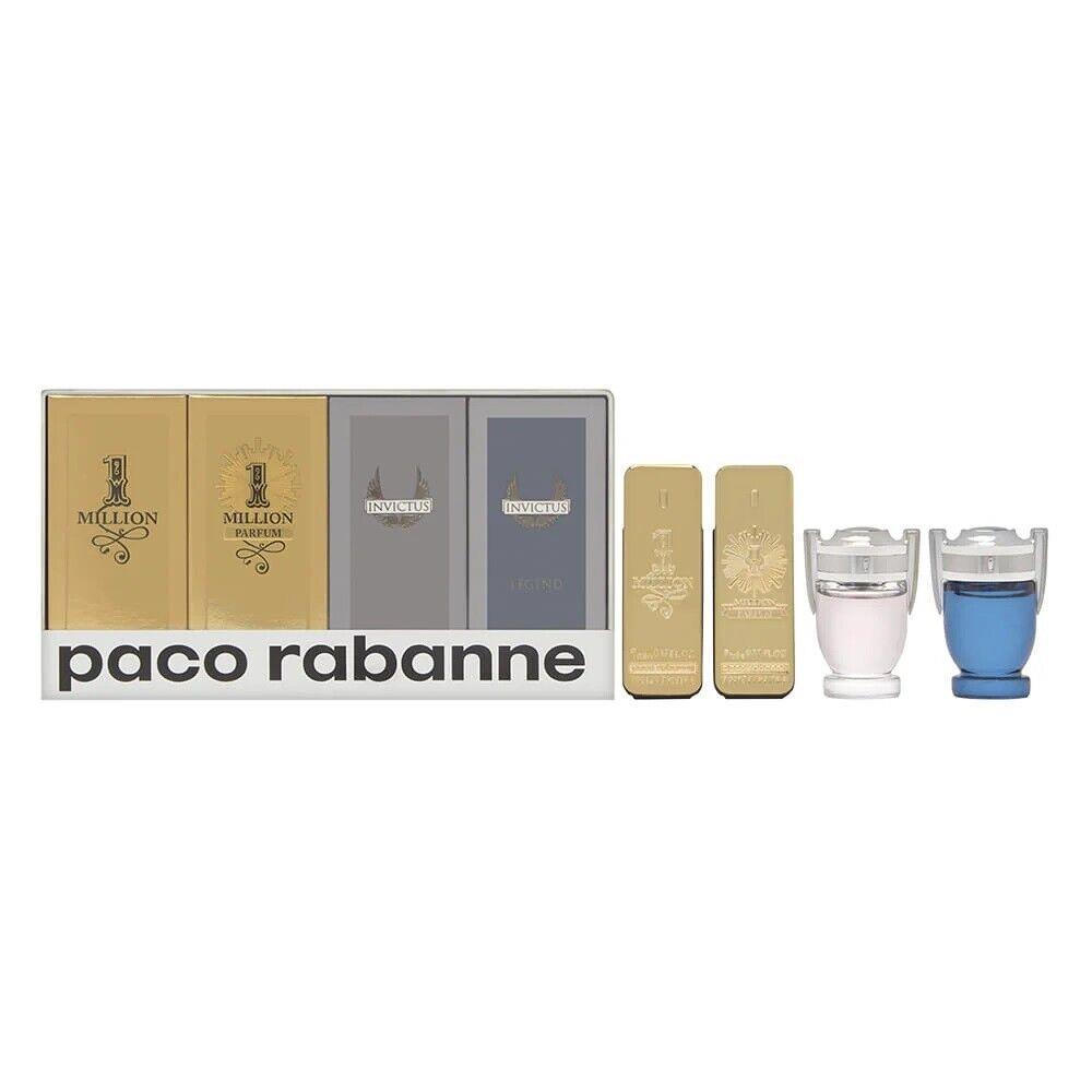 Paco Rabanne Mens 4PC Mini Set