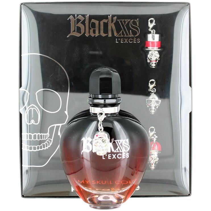 Black XS L`exces By Paco Rabanne For Women Set: Edt 2.7oz + Bracelet