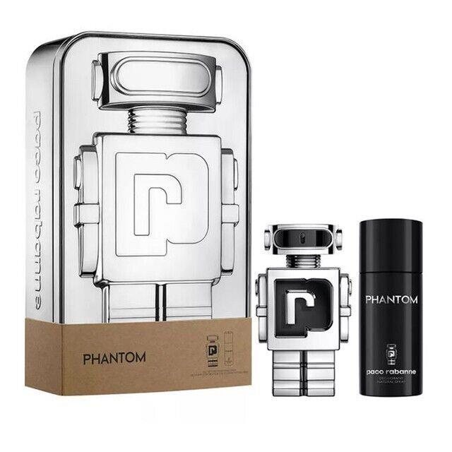 Paco Rabanne Phantom 2 PC Gift Set For Men - 3.4 OZ Edt + 5.1 OZ Deodorant Spray