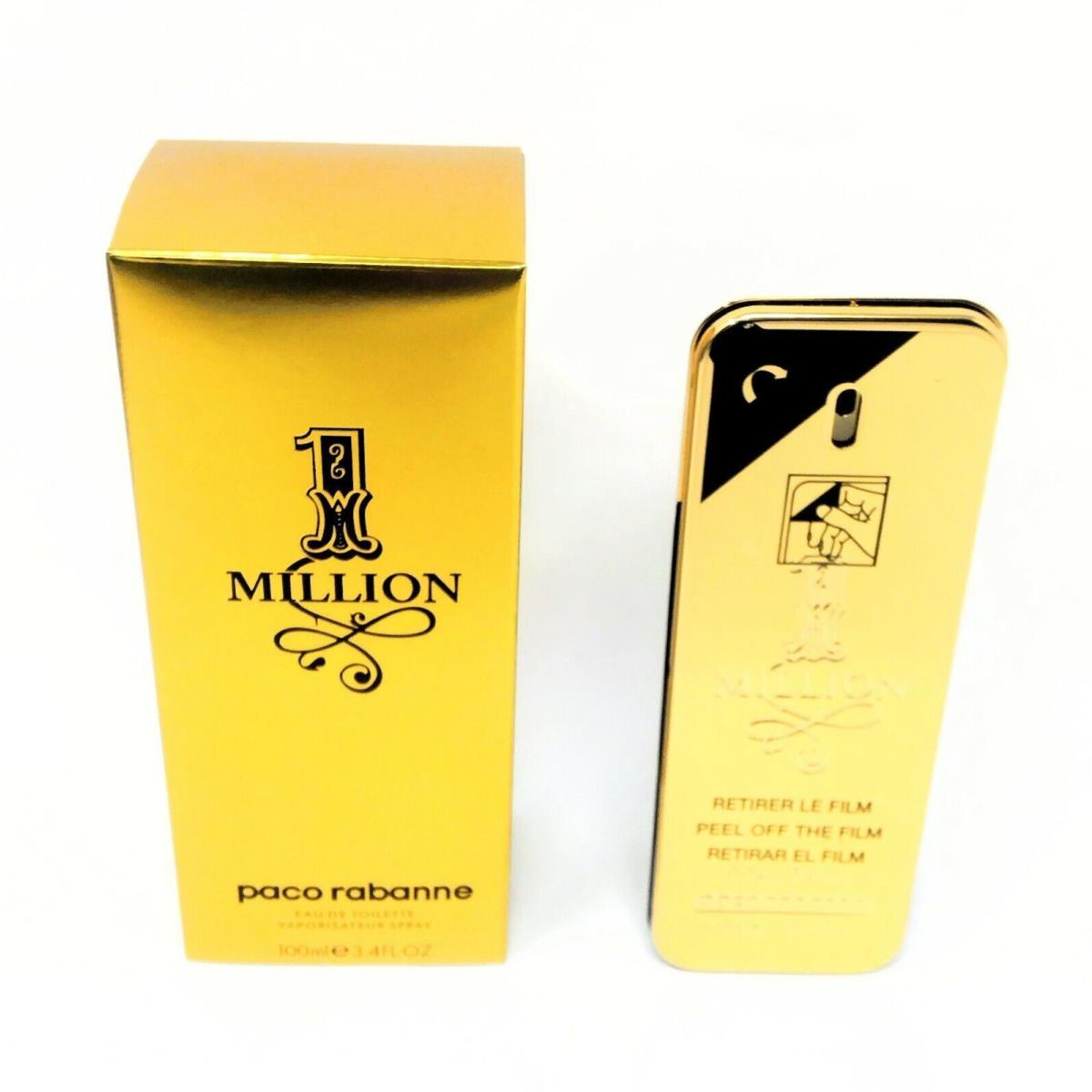 1 Million Cologne By Paco Rabanne Eau De Toilette Spray 3.4oz/100ml For Men