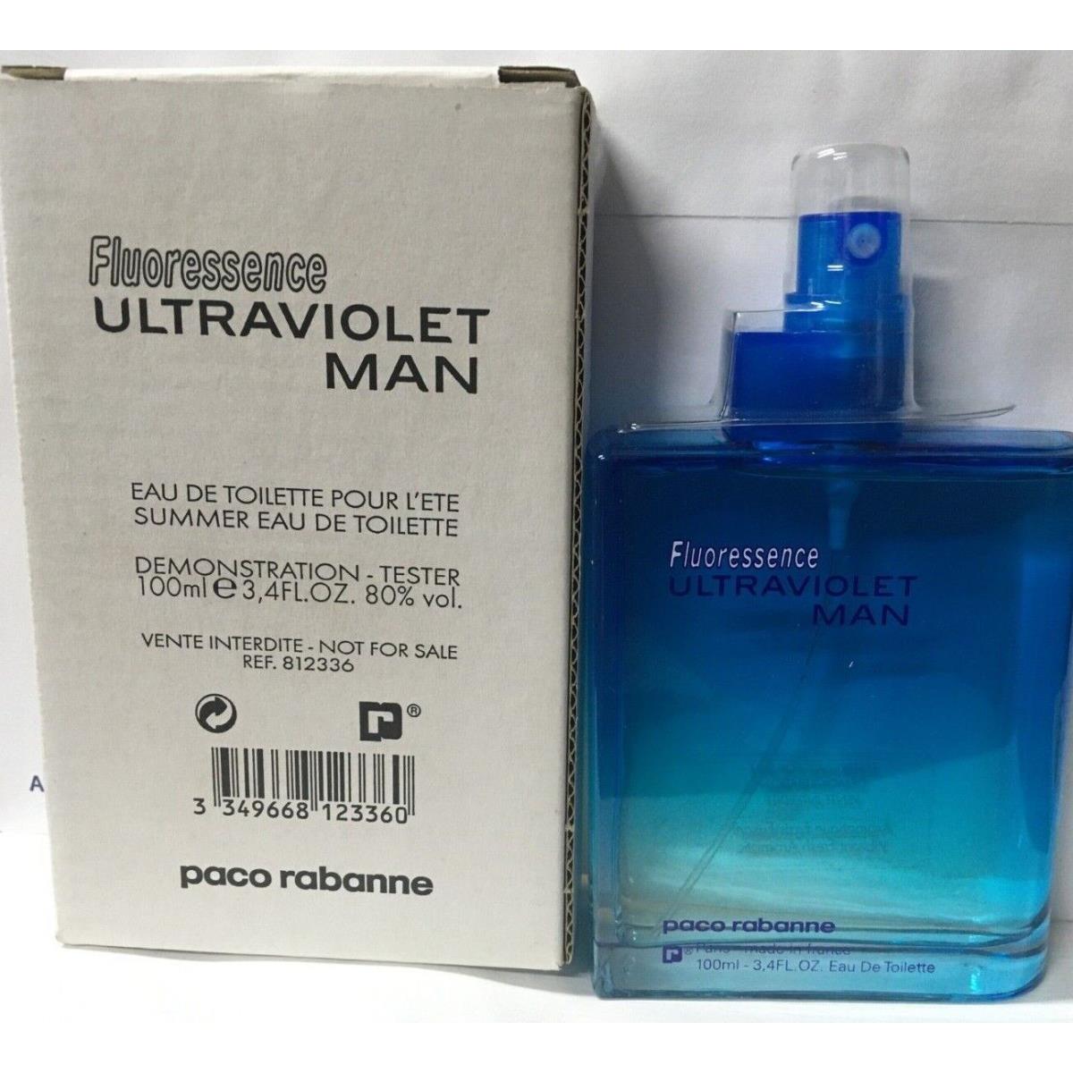 Ultraviolet Man Fluoressence by Paco Rabanne 3.4 oz Eau De Toilette Spray TT