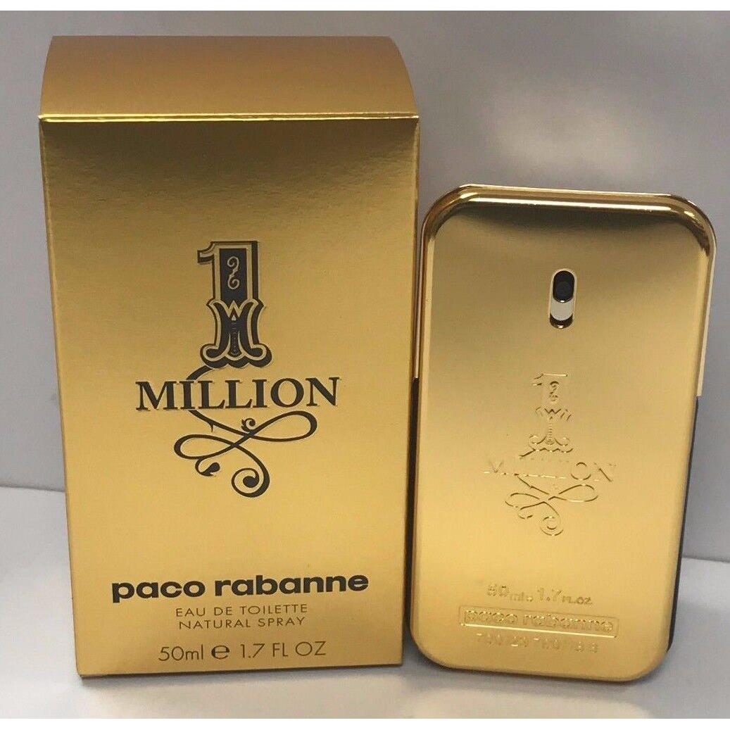 1 One Million Paco Rabanne Edt Spray For Men 1.7 Oz/50 ML