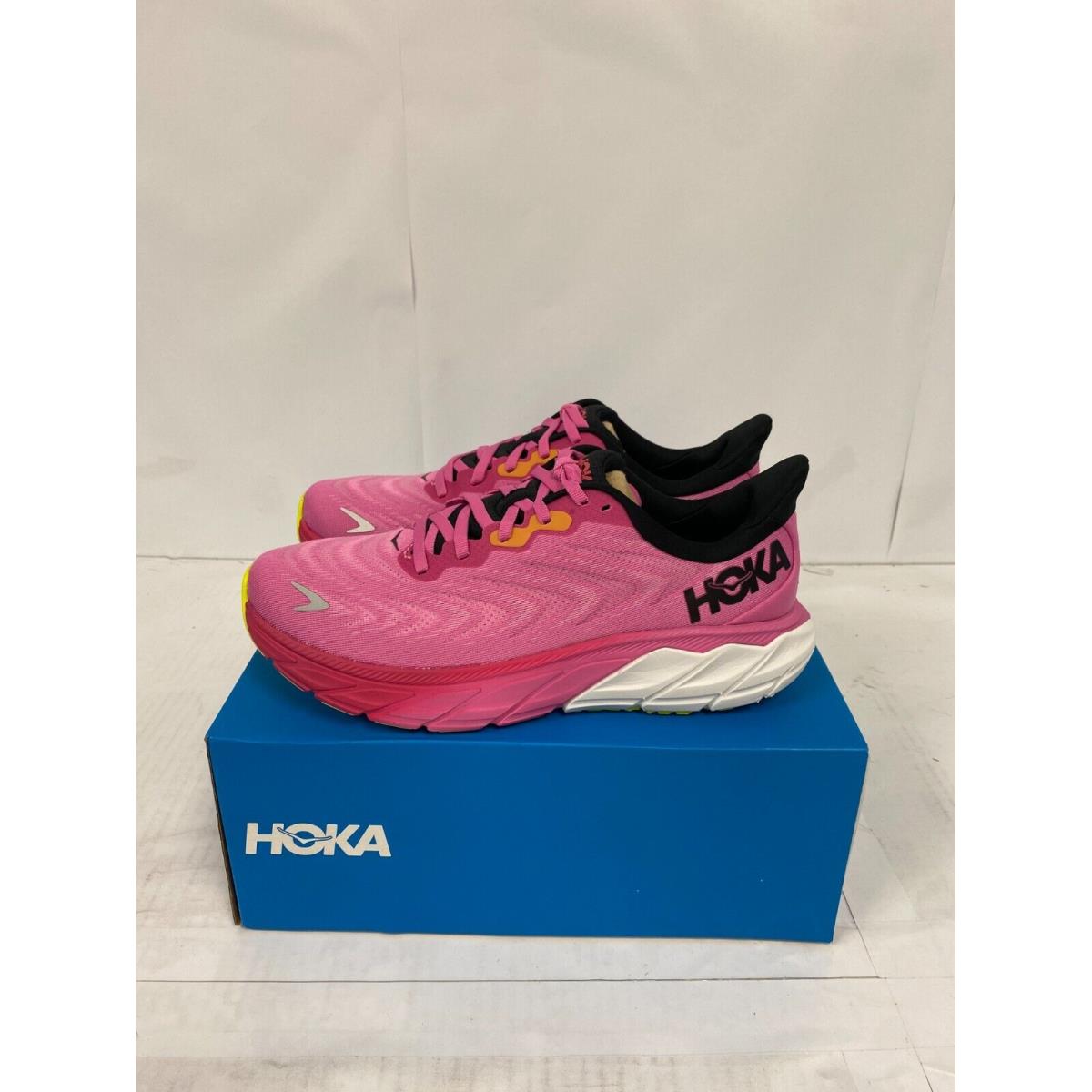 Hoka Arahi 6 Women Strawberry/black/pink 1123195 Sybc Choose Your Size