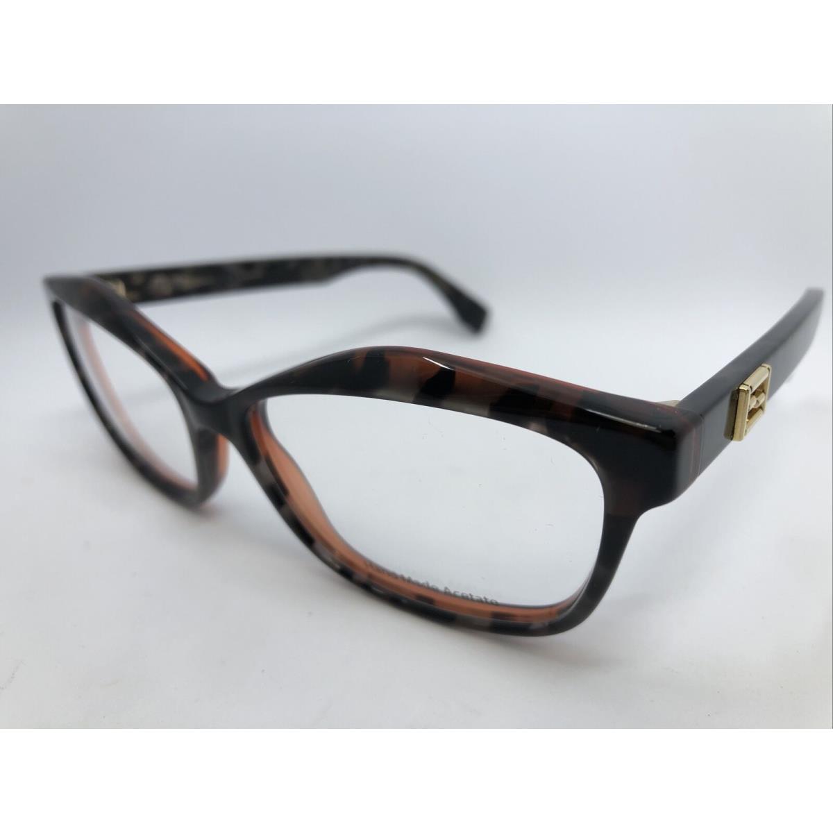 Fendi FF 0094 D5T Gray Spot Havana Orange 54.15.140 Women s Eyeglasses Frame