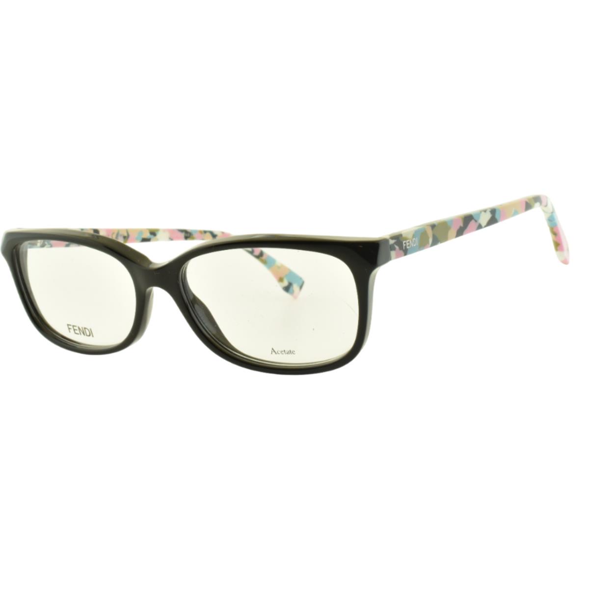 Fendi FF 0173 Tty Black Multicolor Rectangle Full Rim Womens Optical Frame