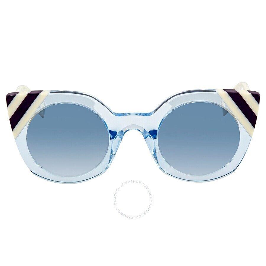 Fendi Waves Blue Gradient Cat Eye Ladies Sunglasses