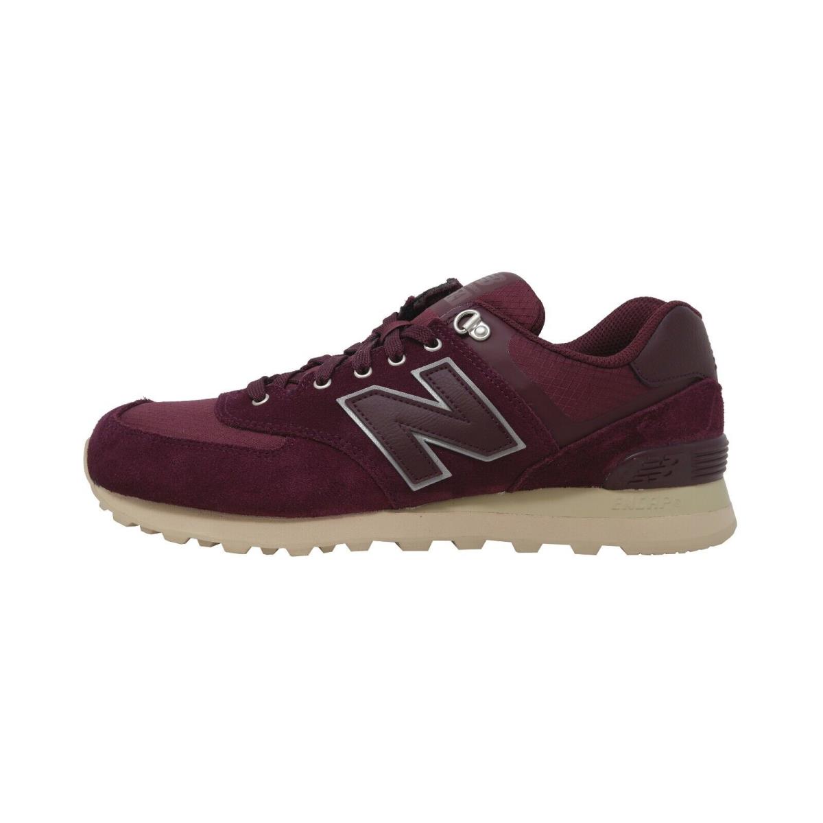 New Balance Men`s 574 Classic Shoes Sneakers ML574PKS - Burgundy/beige