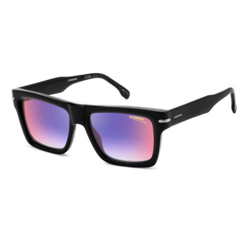 Carrera 305/S 807-Black/Blue Red Shaded Rectangular Men`s Sunglasses