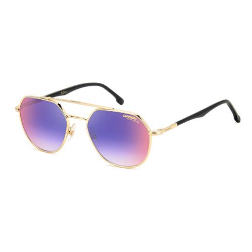 Carrera 303/S 2M2 Black/gold-blue Red Shaded Rectangular Men`s Sunglasses