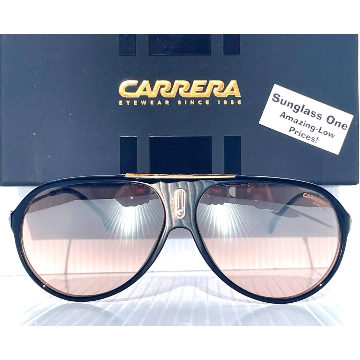 Carrera Icons Hot 65 Black UV Protective Rose Gold Lens Sunglass