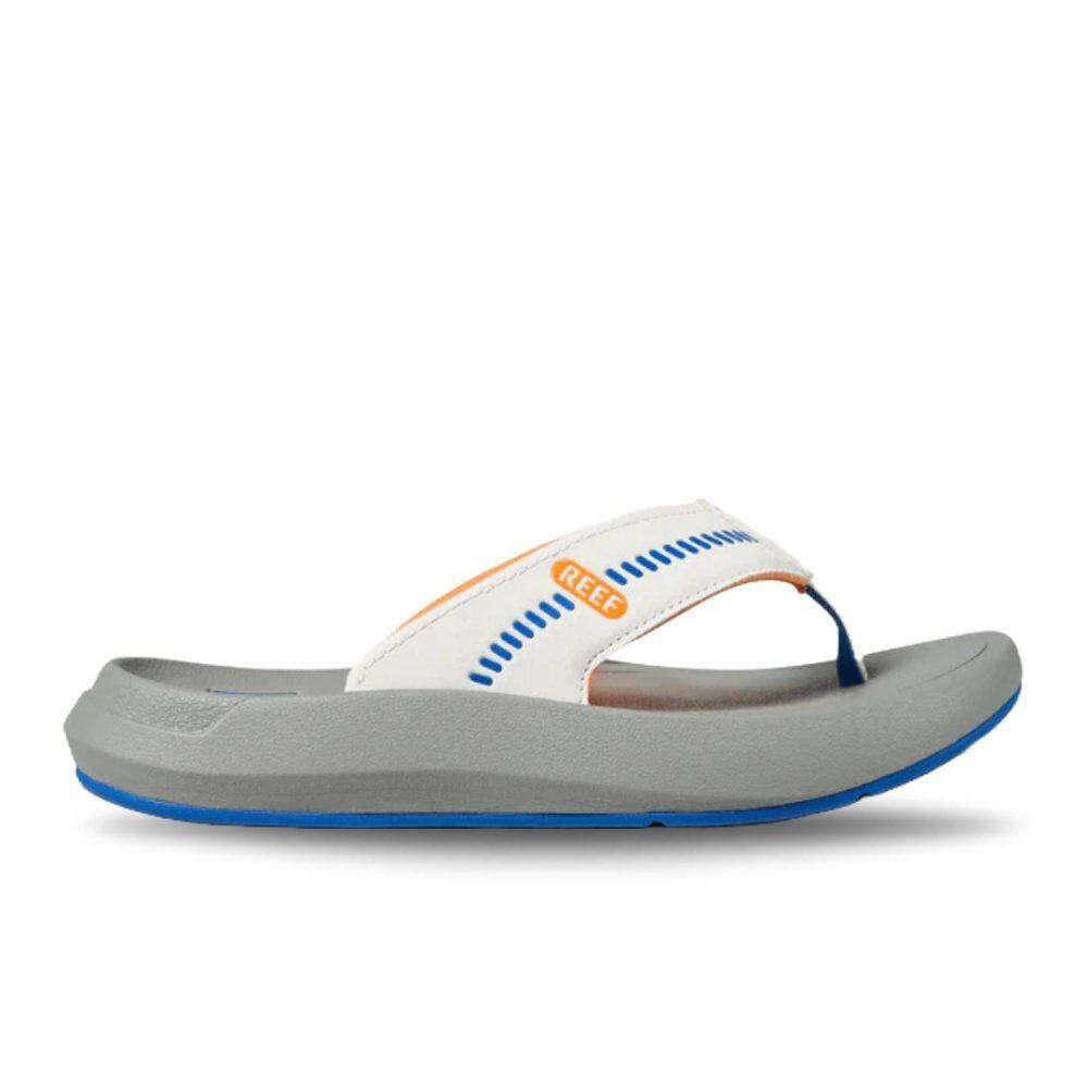 Reef Men`s Swellsole Cruiser Flip Flop Sandals - Blue/white/orange