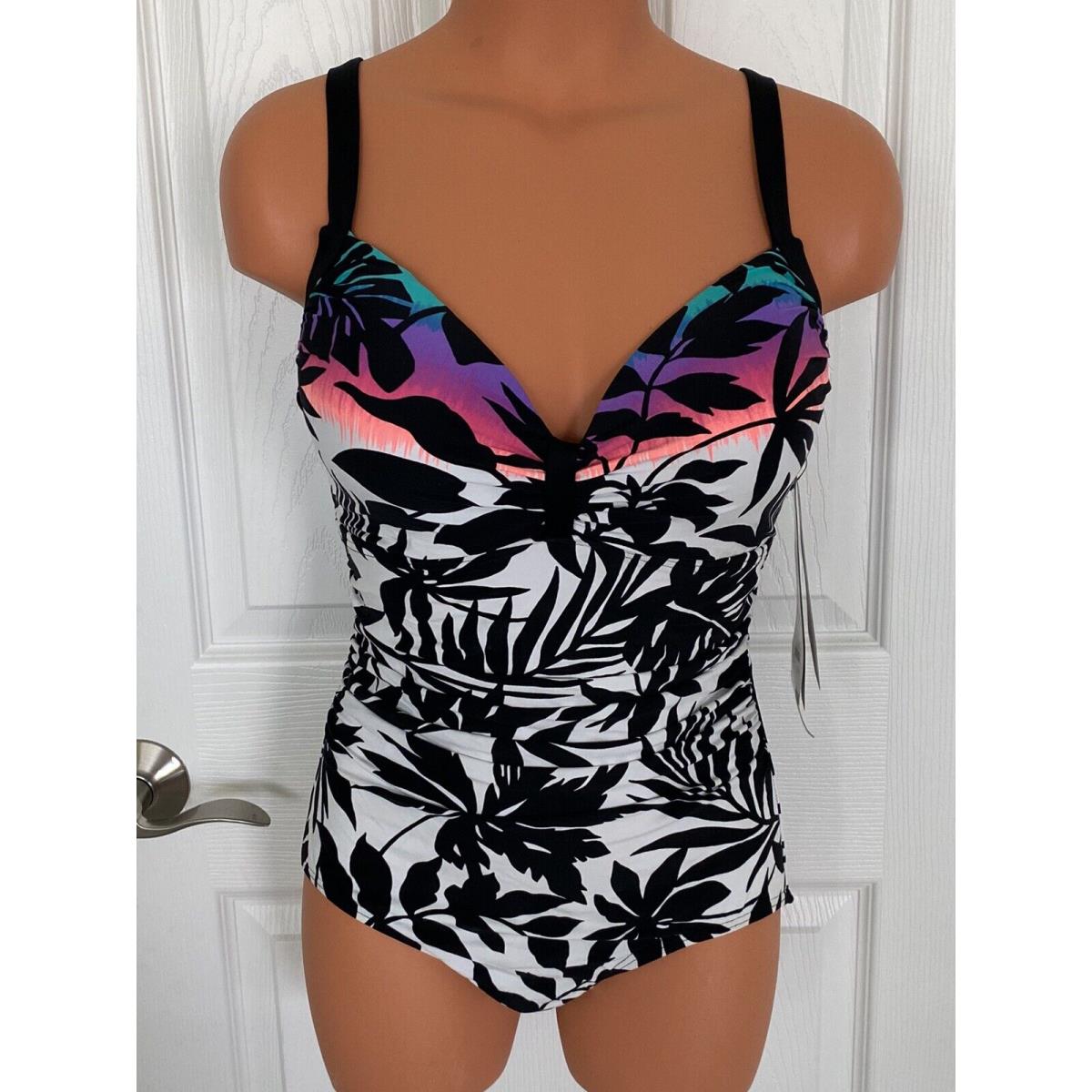 Coco Reef Size 32DDD-34DDD Multi Padded UW Cup 1 Piece Swimsuit