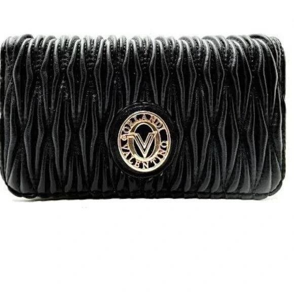 Valentino Orlandi Quilted Crossbody Bag Designed In Italy Gold Tone Hardware