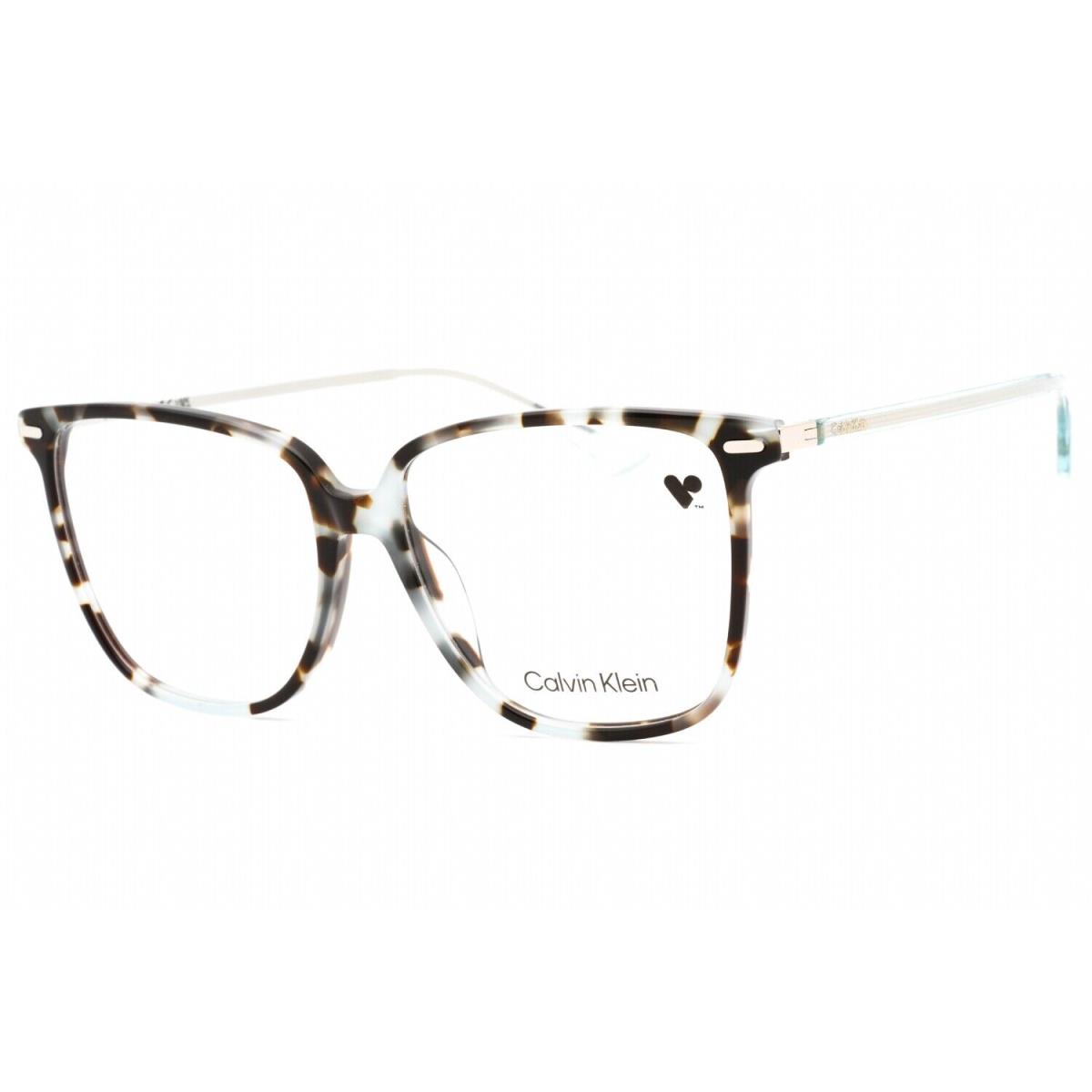 Calvin Klein CK22543 444 Eyeglasses Aqua Tortoise Frame 56mm