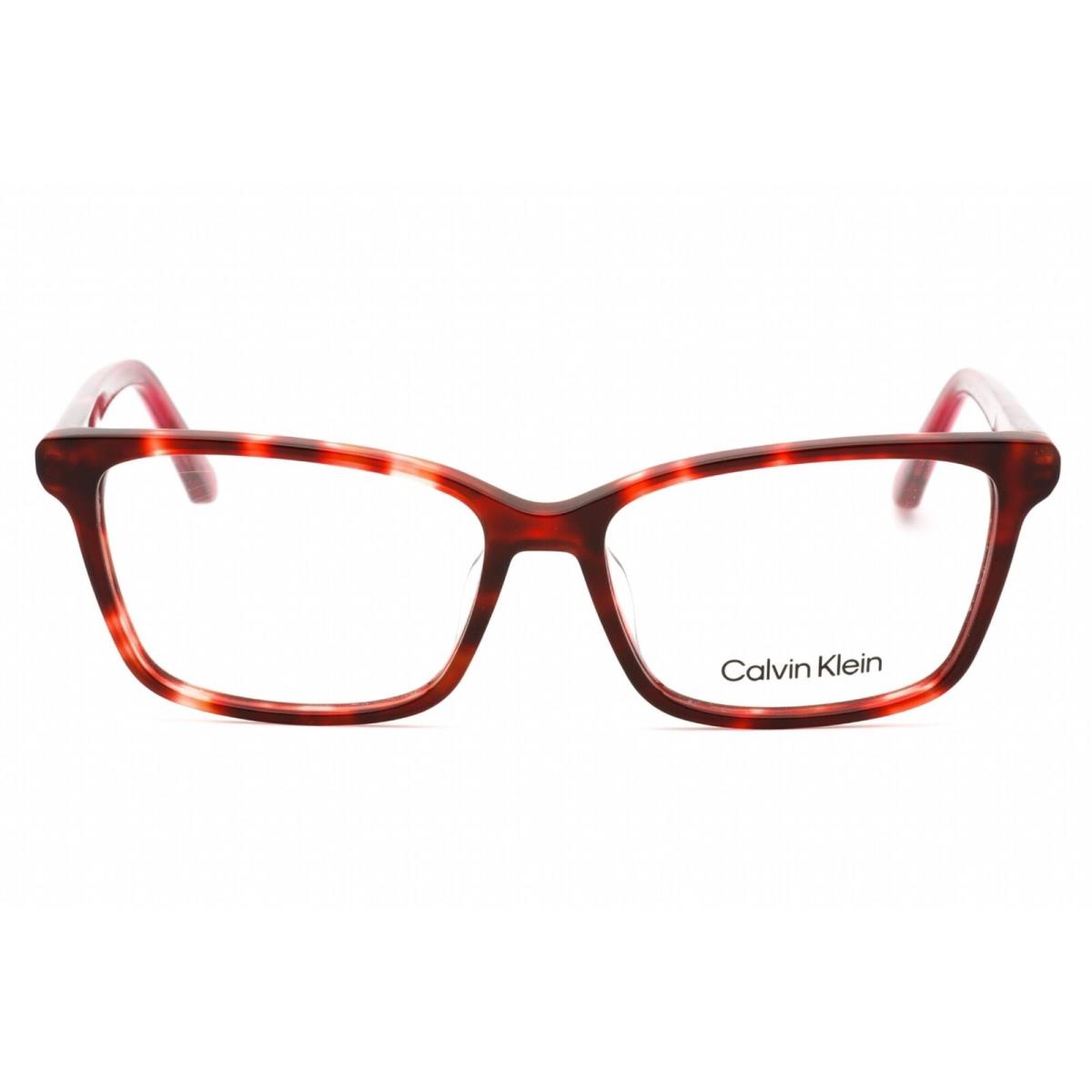 Calvin Klein Women`s Eyeglasses Burgundy Havana Cat Eye Full Rim CK22545 609