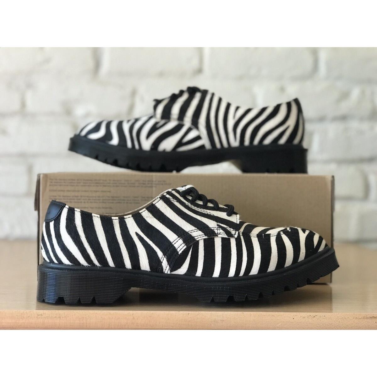 2046 Supreme HO x Dr. Martens Split Toe 5-Eye Zebra Black White Oreo Men Size 10