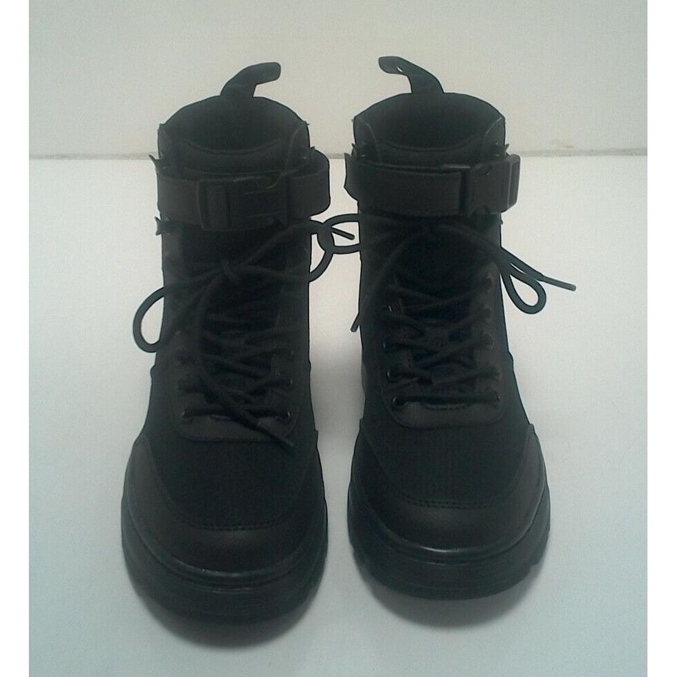 Dr. Martens Combs Tech Mens Size 5 Black Lace Up Buckle Combat Boots