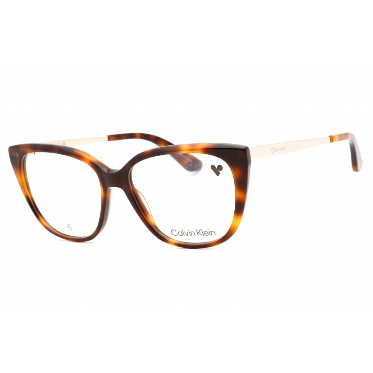 Calvin Klein Women`s Eyeglasses Havana Plastic Full Rim Cat Eye CK23520 240