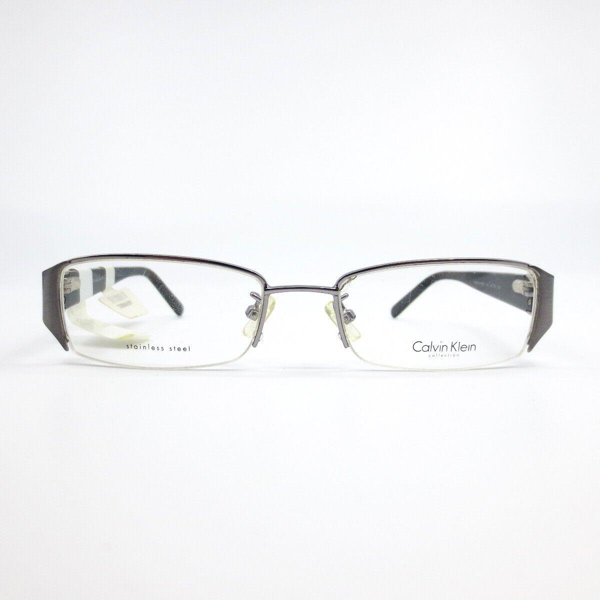 Calvin Klein Eyeglasses Frames CK7317 033 Black Rectangular Half Rim 51-18-135