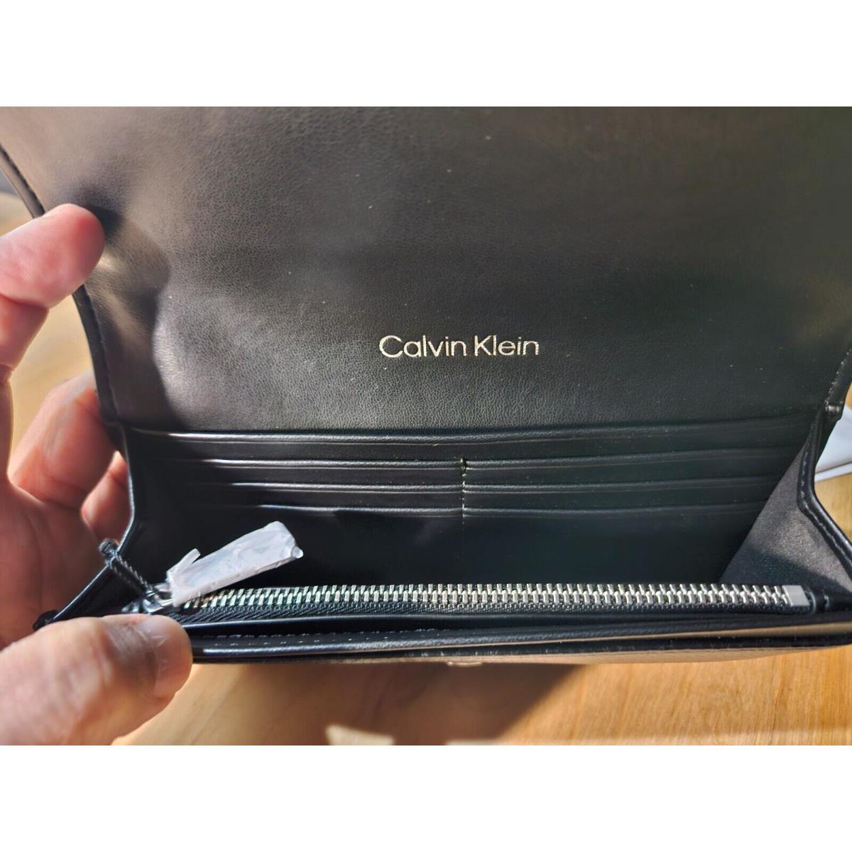 Calvin Klein Archive Long Fold Wallet Black Style : 37300673-010 M4-3