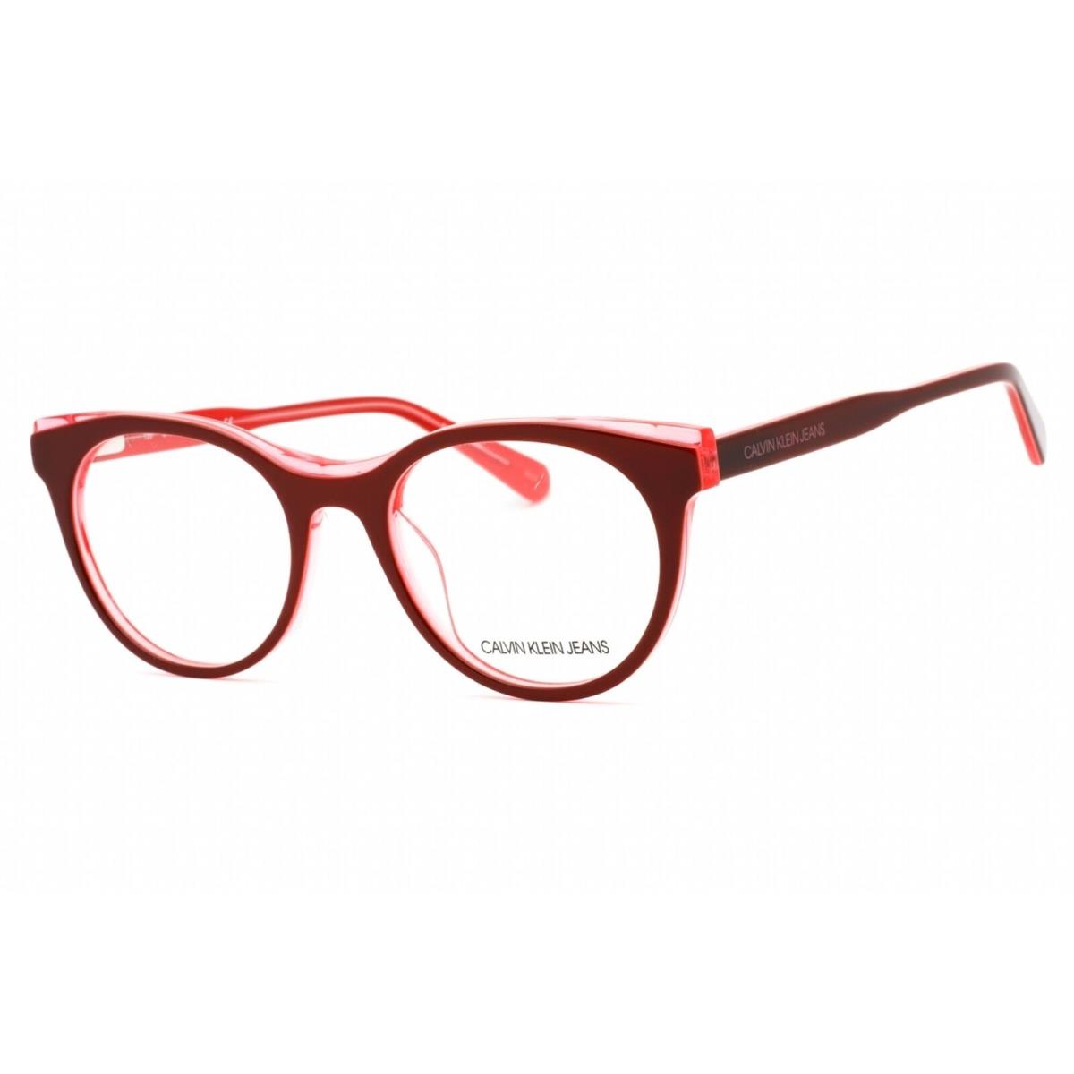 Calvin Klein Jeans Women`s Eyeglasses Burgundy/crystal Azalea Frame CKJ19511 609