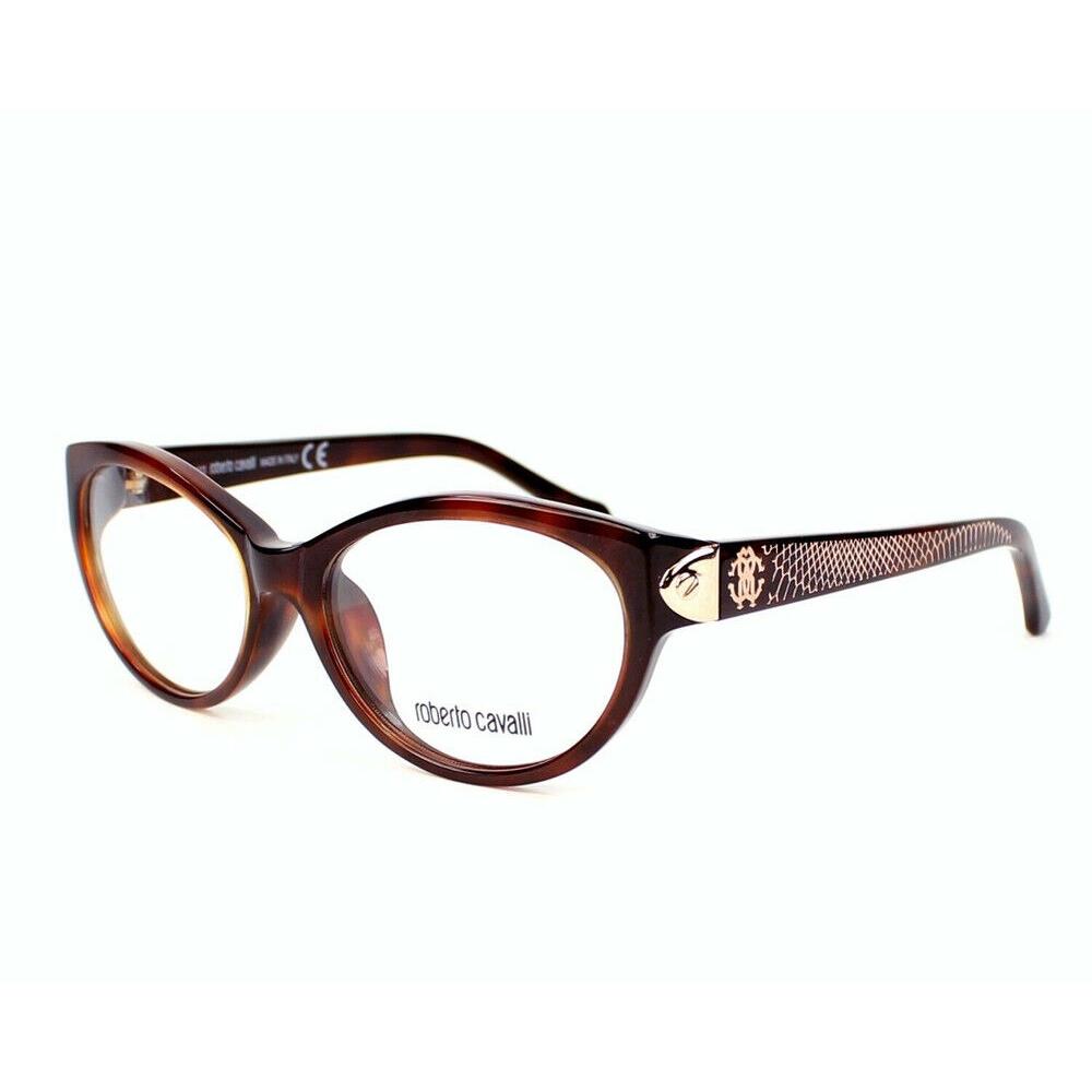 Roberto Cavalli RC769 052 Dark Tortoise Cat Eye 53mm Full Rim Women`s Eyeglasses