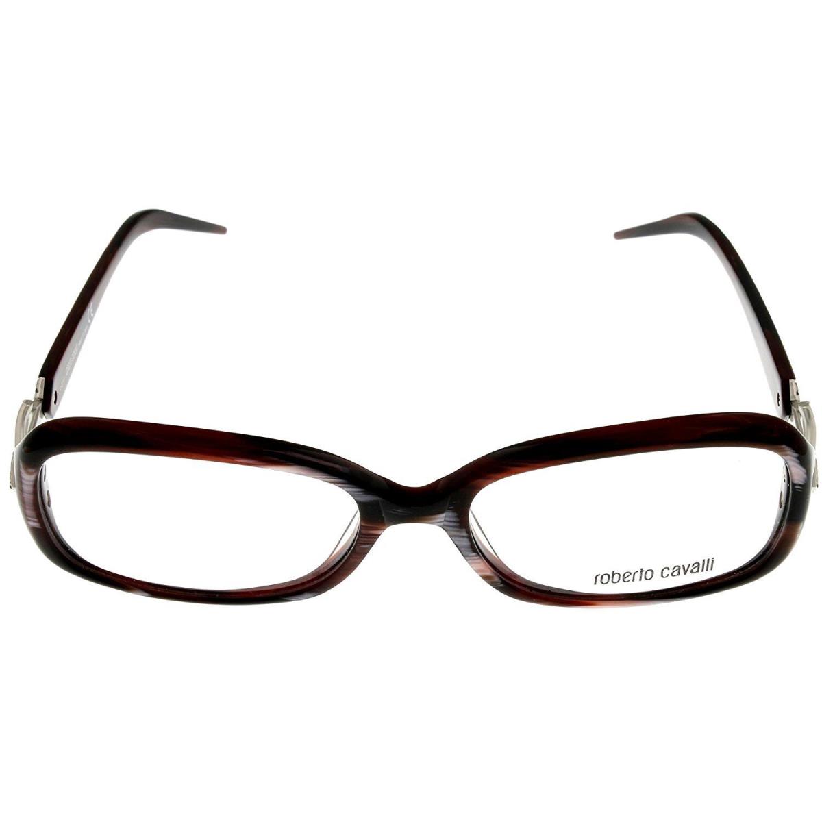 Roberto Cavalli Eyeglasses Frame Women Rectangular Ruby Red RC556 068