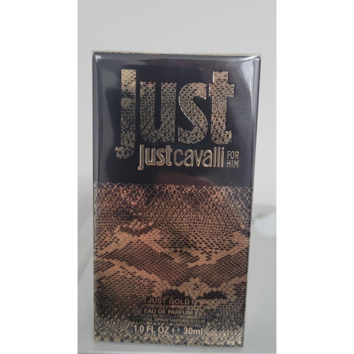 Roberto Cavalli Just Cavalli Gold For Him Eau de Parfum 1.0oz 30ml Rare