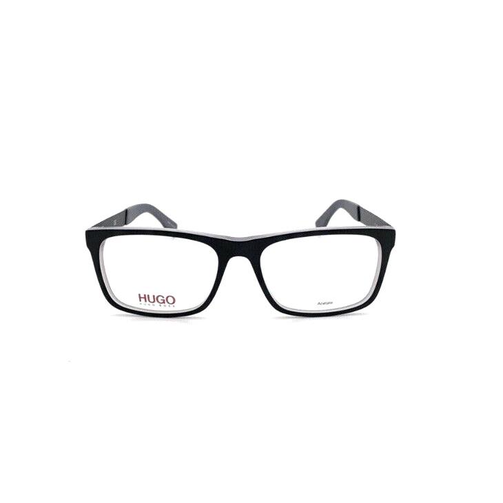 Hugo Boss Frames Matte Black Acetate HG0248 06W 54 17 140 Unisex Eyeglasses