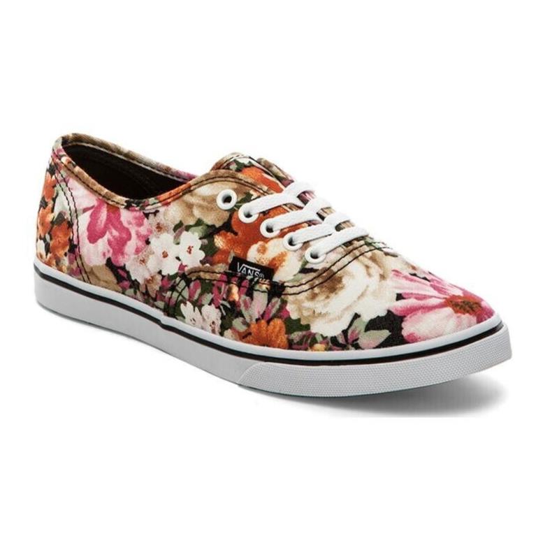 Vans Authentic Lo Pro Womens Vans Lo Pro Floral Size 9 Coriander/true White Sneakers - Orange