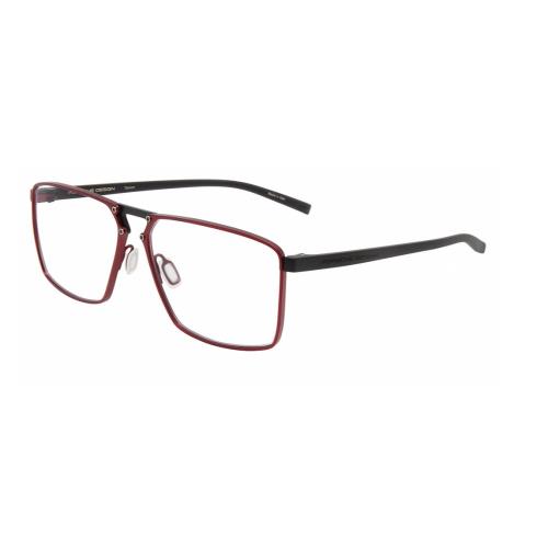 Porsche Design P8764 C Burgundy Rectangular Men`s Eyeglasses