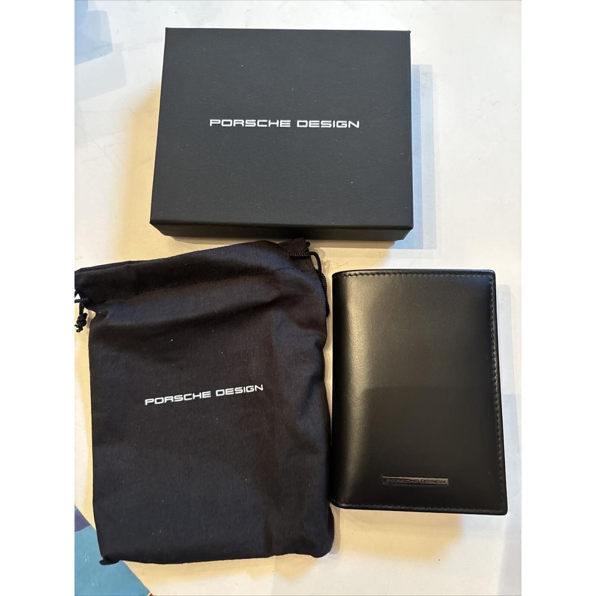 Wallet Porsche Design Card Holder Leather Black Classic Cardholder 2